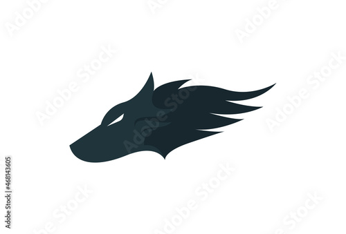 Wolf Abstract template logo design.