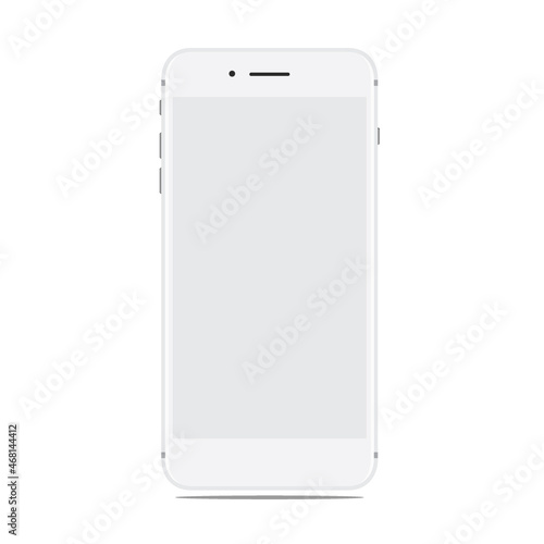 modern white mockup smartphones. Vector EPS.