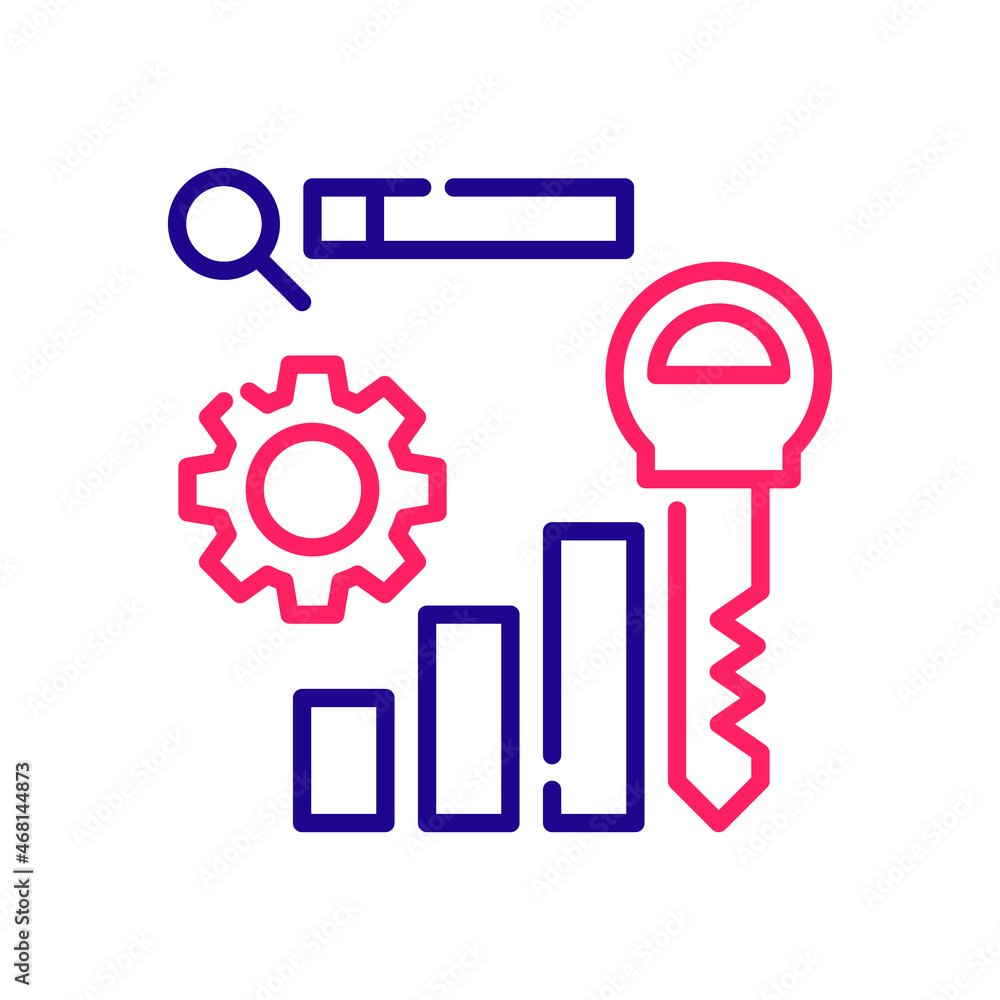 Keyword vector 2 colours Icon Design illustration. Web Analytics Symbol on White background EPS 10 File Keyword vector 2 colours Icon Design illustration. Web Analytics Symbol on White background EPS 10 File