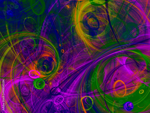 purple abstract fractal background 3d rendering illustration