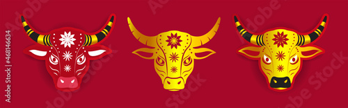 vector illustration for happy Chinese new year elements set