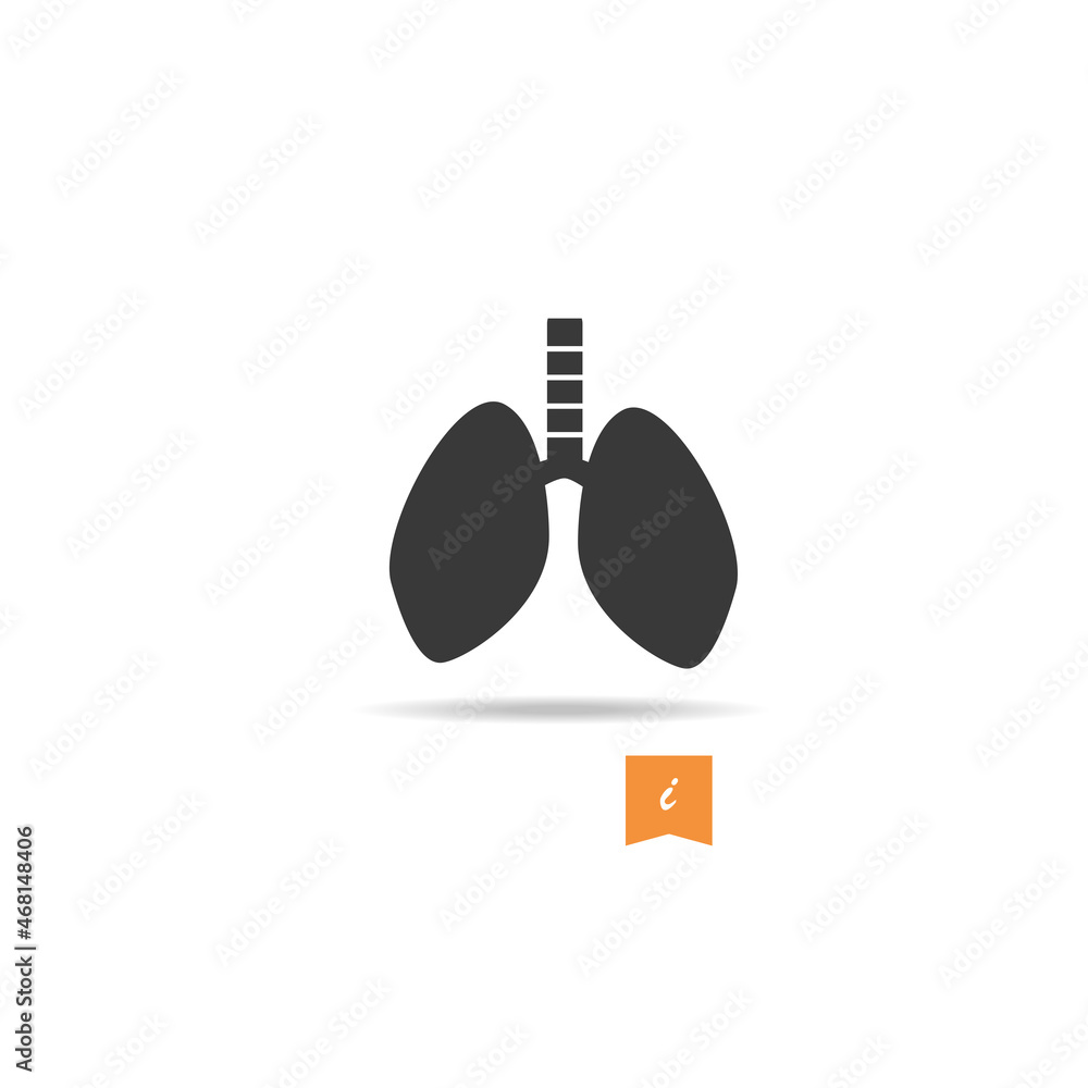 Lungs icon vector isolated on white background. Trendy lungs icon in flat style. Template for app, logo and ui. Icon lungs for your web site, office poster and placard.Modern lungs icon, eps 10 Lungs icon vector isolated on white background. Trendy lungs icon in flat style. Template for app, logo and ui. Icon lungs for your web site, office poster and placard.Modern lungs icon, eps 10