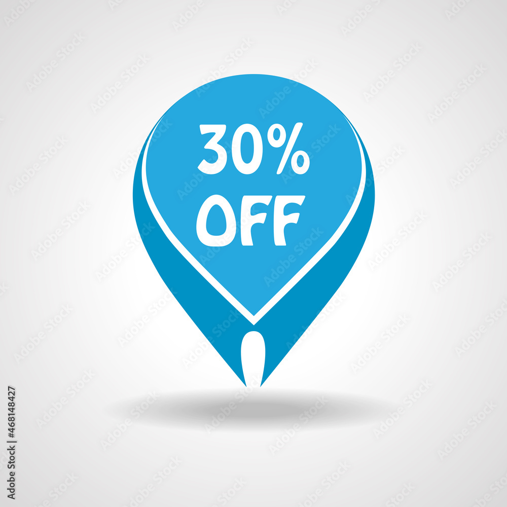 Discount sticker isolated on gray background. Promo sale tag, vector illustration. Modern design concept for marketing, ads, social network advert and websites Discount sticker isolated on gray background. Promo sale tag, vector illustration. Modern design concept for marketing, ads, social network advert and websites