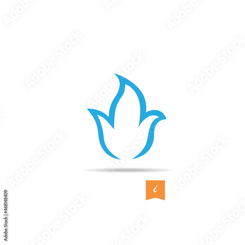 Fototapeta Naklejka Na Ścianę i Meble -  Fire icon vector isolated on white background. Trendy fire icon in flat style. Template for app,logo, ui and ux. Icon fire for your web site, office poster and placard. Modern fire icon EPS 10