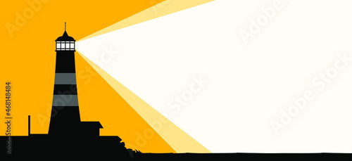White writing space on yellow background.	