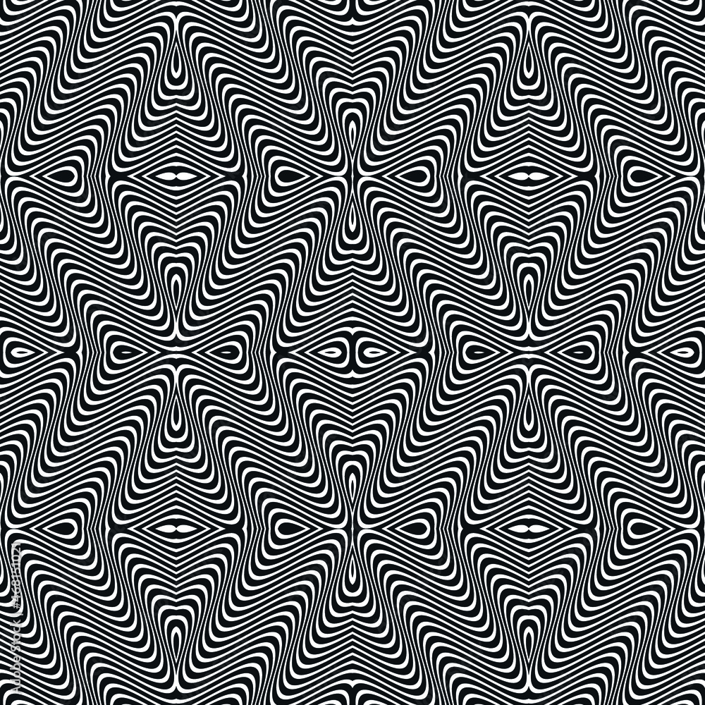 Realistic optical illusion psychedelic box background