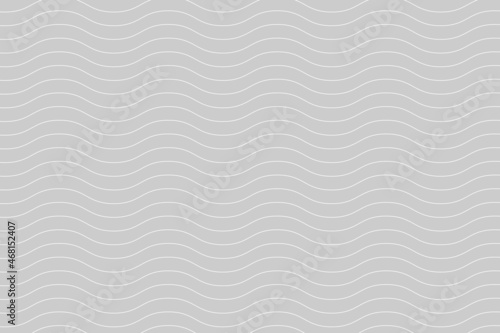 A simple abstract background of white and gray colors. Texture with horizontal wavy lines. Vector illustration.