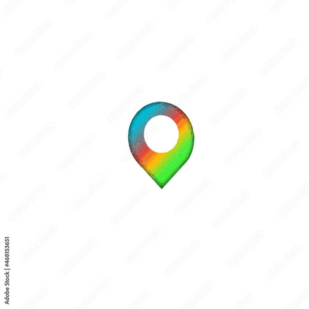 map pointer with icon map pointer with icon