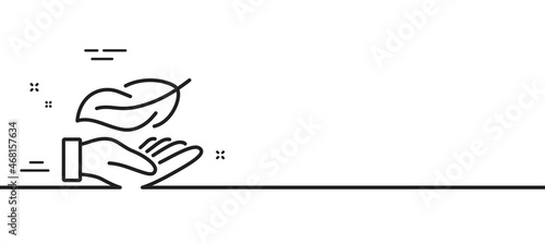Lightweight line icon. Feather quill sign. Light nib symbol. Minimal line illustration background. Lightweight line icon pattern banner. White web template concept. Vector