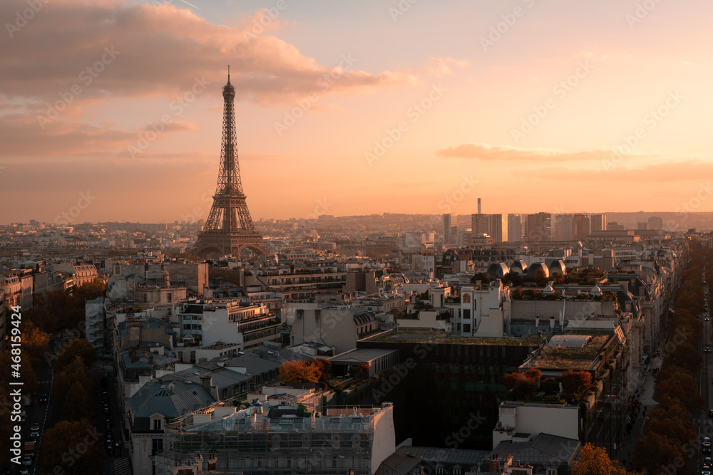 View of Paris form the Arc de Triomphe, Paris