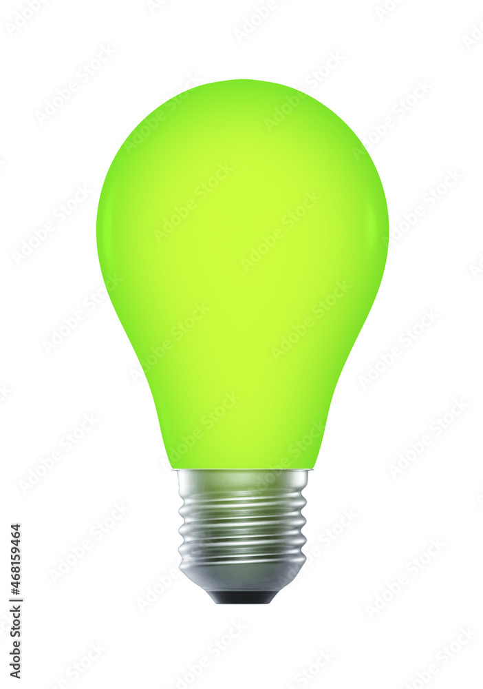 bulb eco friendly green energy isolated render 3d. Isolated on white background bulb eco friendly green energy isolated render 3d. Isolated on white background