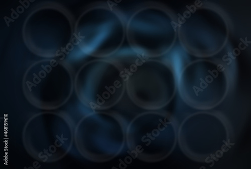 Textured blue spiral metal black background. Blank for design.