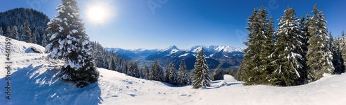winter in the mountains panorama