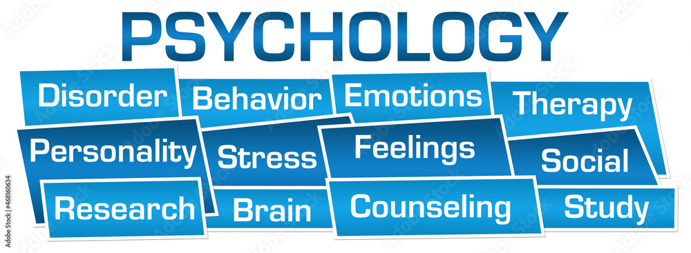 Psychology Word Cloud Blue Boxes Bottom
