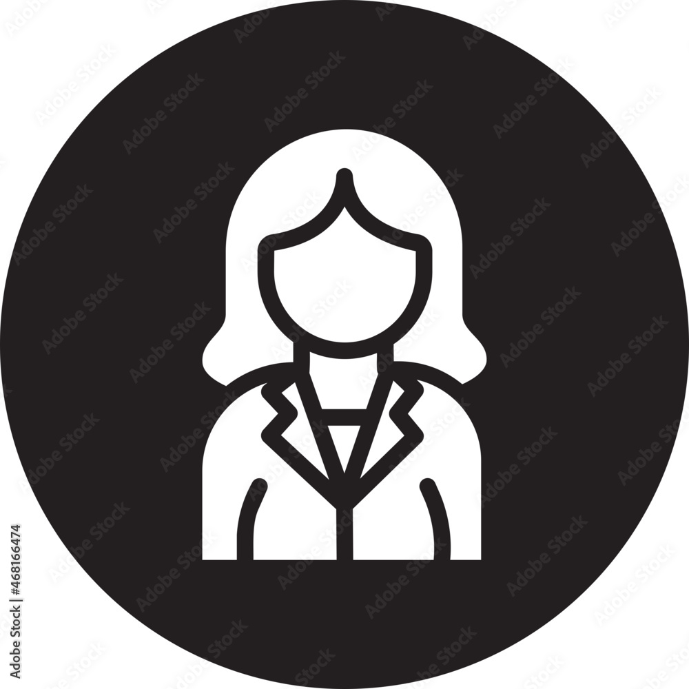 chemist glyph icon chemist glyph icon