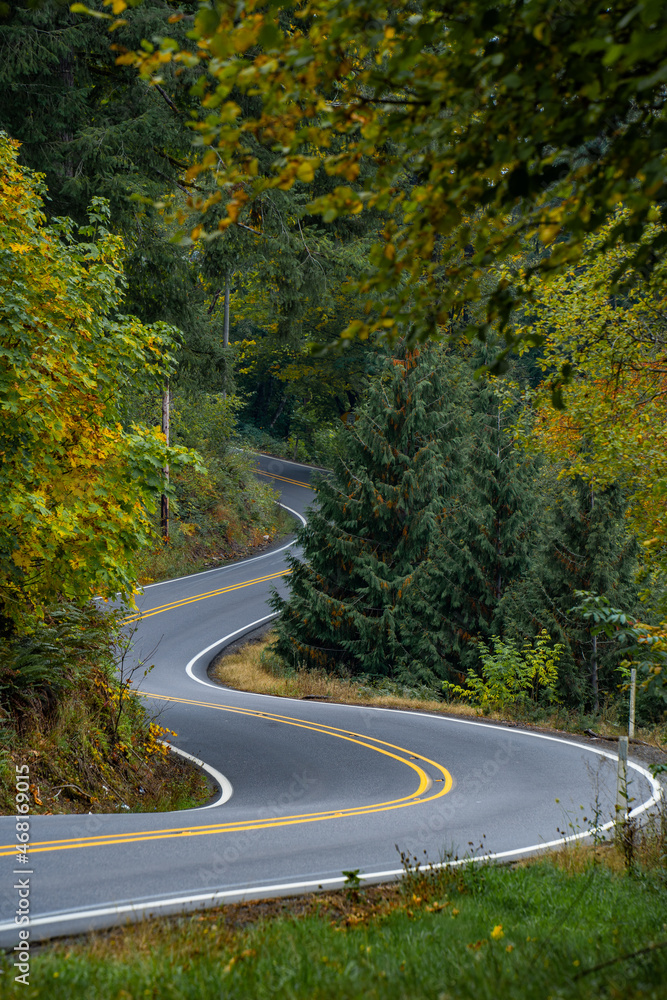 Winding Washington roads Winding Washington roads