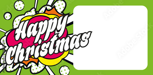 Happy Christmas carte popart CC 4