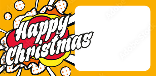 Happy Christmas carte popart CC 5