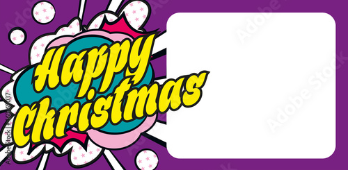 Happy Christmas carte popart CC 3