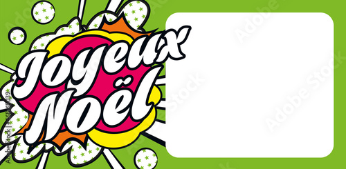 Joyeux Noël carte popart CC 4