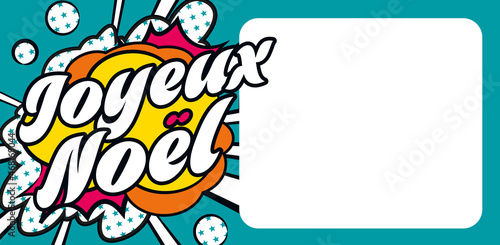 Joyeux Noël carte popart CC 2