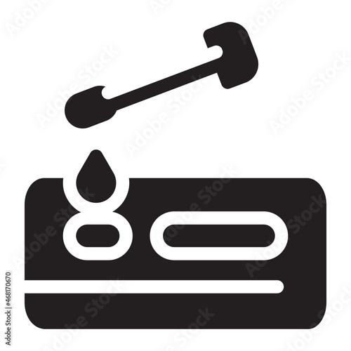 swab glyph icon