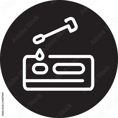 swab glyph icon