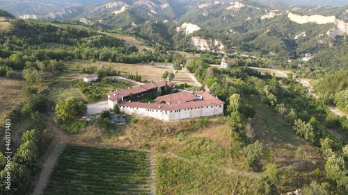 Wallpaper Mural Aerial view of Rozhen Monastery of the Nativity of the Mother of God, Blagoevgrad region, Bulgaria Torontodigital.ca