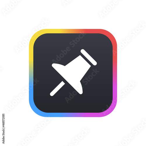 Push Pin - Sticker