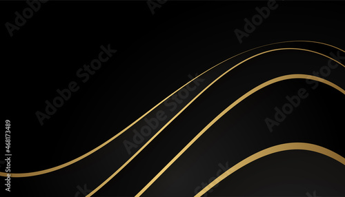 Modern simple blue black and gold abstract background for presentation design template