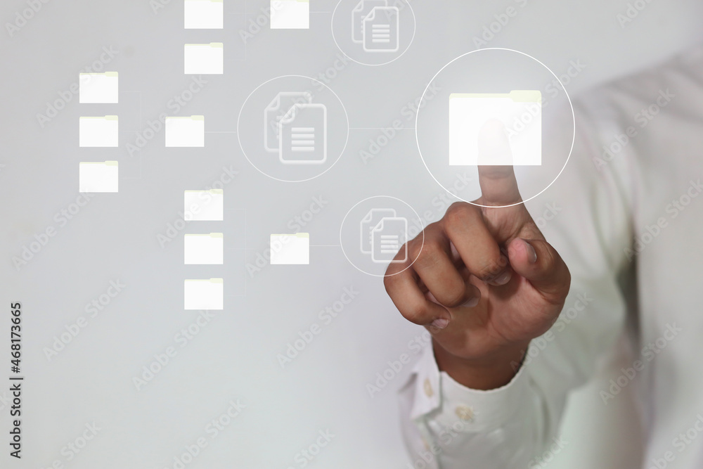 Document Management Data System Business Internet Technology Concept. Document Management Data System Business Internet Technology Concept.