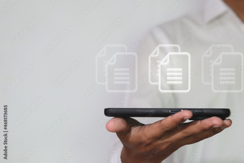 Document Management Data System Business Internet Technology Concept. Document Management Data System Business Internet Technology Concept.