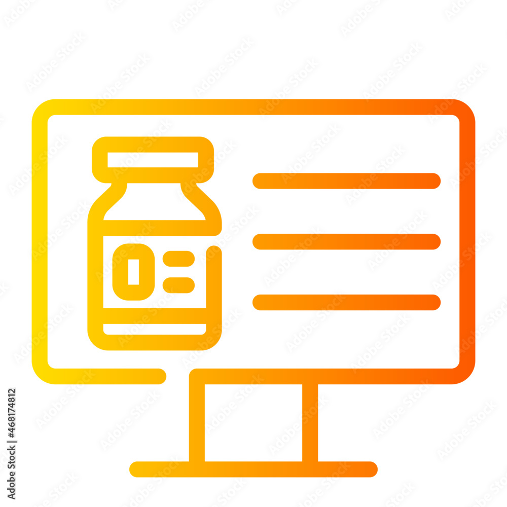 Information gradient icon Information gradient icon