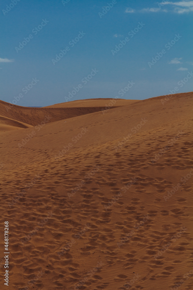 Sand waves in dunes in Maspalomas
