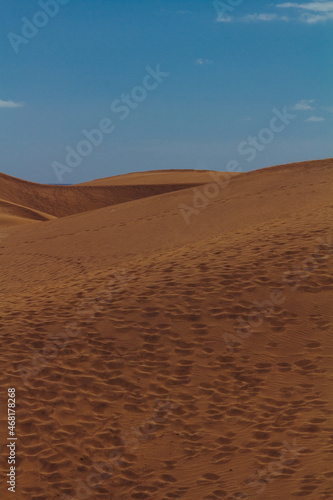 Sand waves in dunes in Maspalomas 