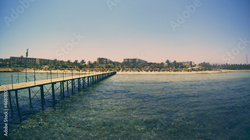 view of the bank of the red sea, Egypt