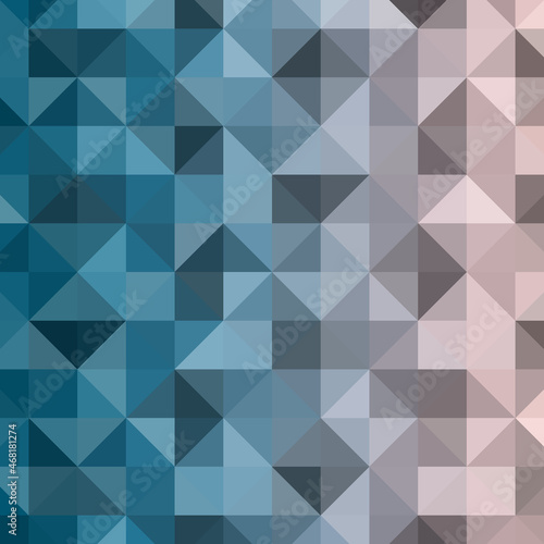 Fototapeta Naklejka Na Ścianę i Meble -  Abstract geometric background. Triangular pixelation. Mosaic, color gradient.