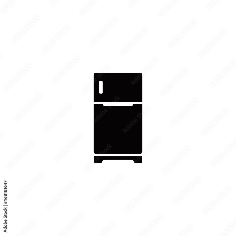 Refrigerator simple flat icon vector illustration Refrigerator simple flat icon vector illustration