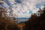 韮崎市から見た秋の富士山