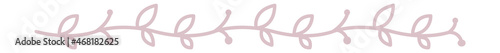 Elegant vine border. Text break in cute doodle style