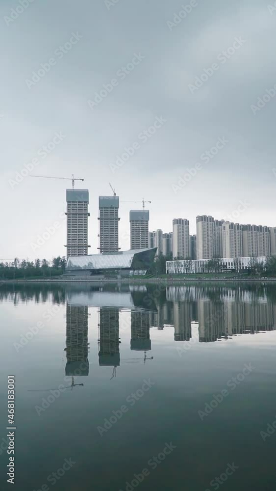Landscape of Park City in Chengdu, Sichuan, China Landscape of Park City in Chengdu, Sichuan, China