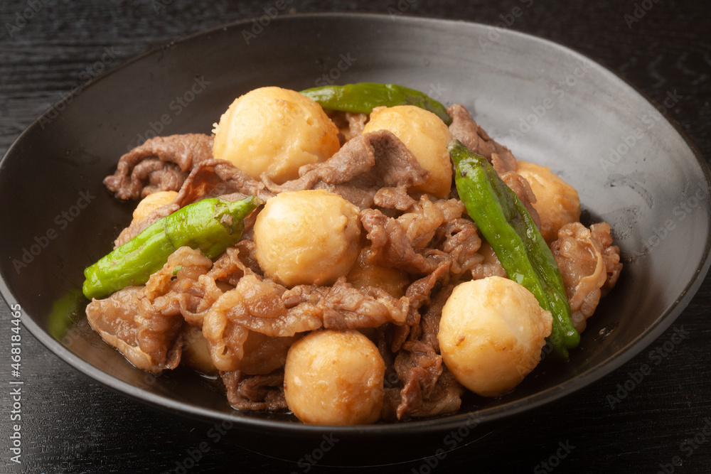 牛肉とサツマイモの甘辛煮 牛肉とサツマイモの甘辛煮