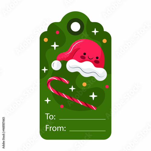 christmas card labels holiday ornament