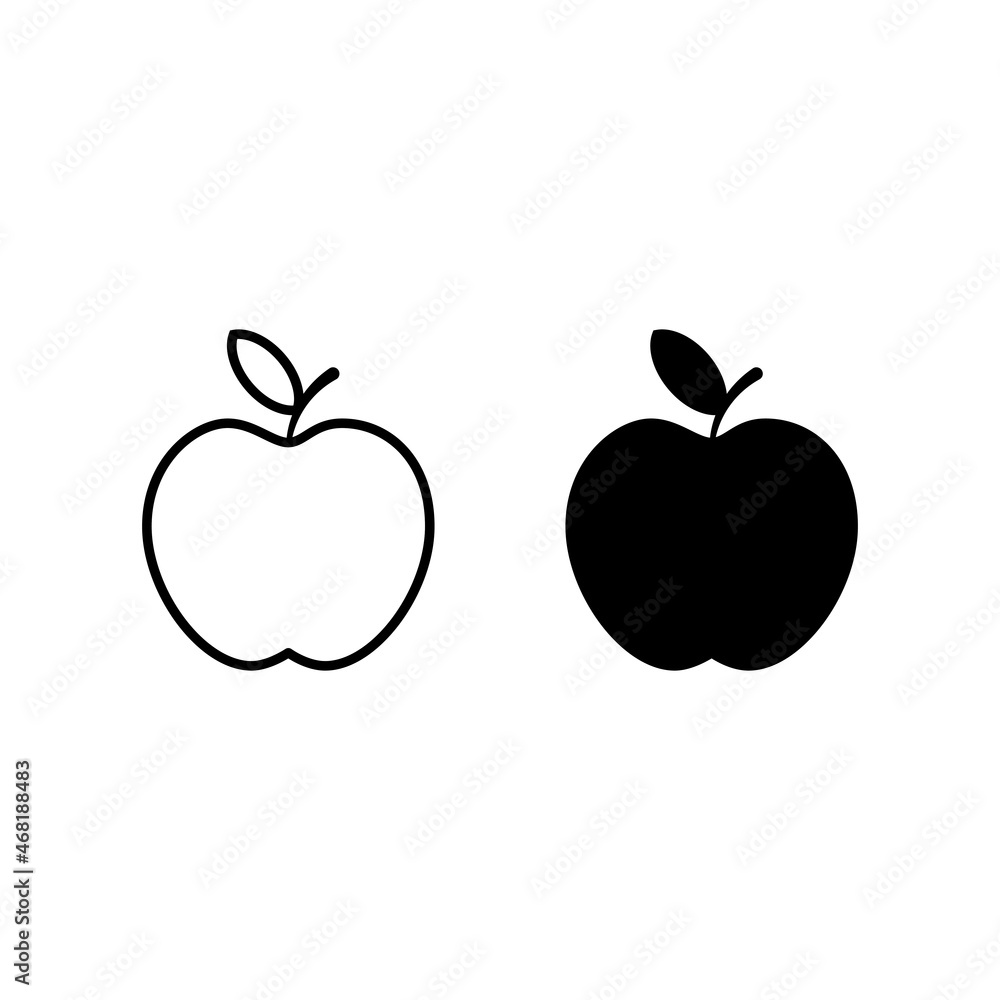 Apple icon set. Apple vector icon.s apple symbols for your web design EPS 10 Apple icon set. Apple vector icon.s apple symbols for your web design EPS 10