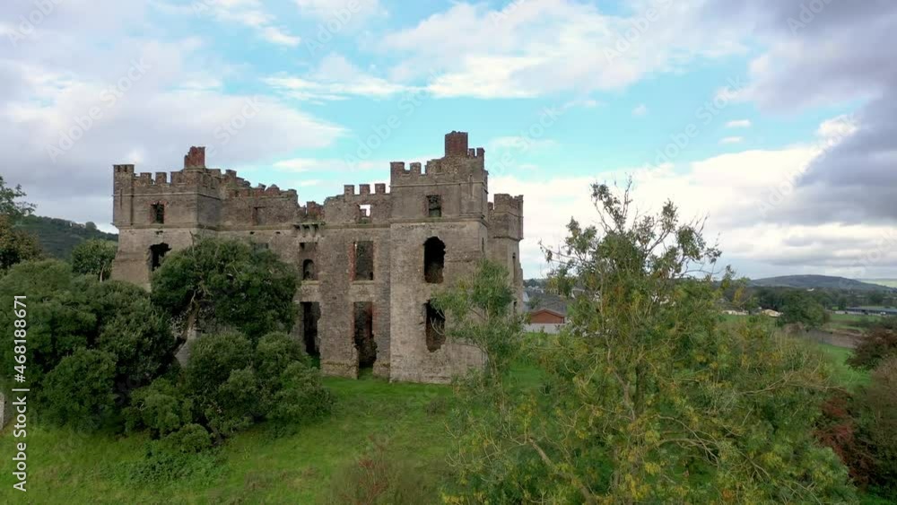 The remains of Raphoe castle in County Donegal - Ireland The remains of Raphoe castle in County Donegal - Ireland