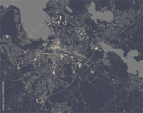 map of the city of Lahti, Finland photo