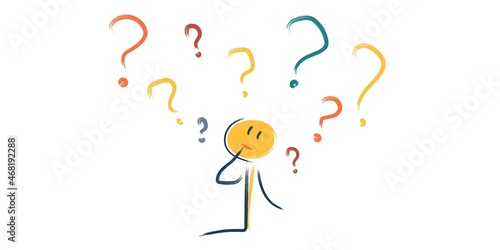 the character thinks about important things, cannot find the answer to the question. decision-making process, reflection