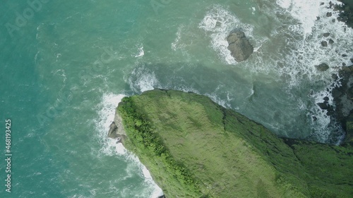 Aerial view of Bukit Jerit or some people call it 'Nusa Penida van Java'.