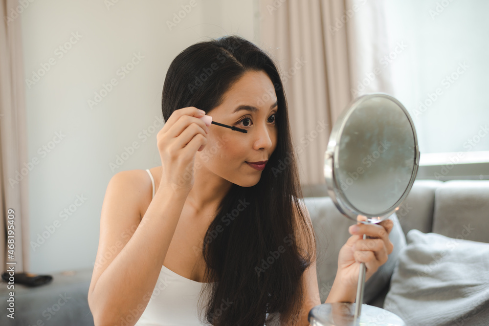 young Asian woman with beauty face skin, female pretty and cosmetic spa makeup young Asian woman with beauty face skin, female pretty and cosmetic spa makeup