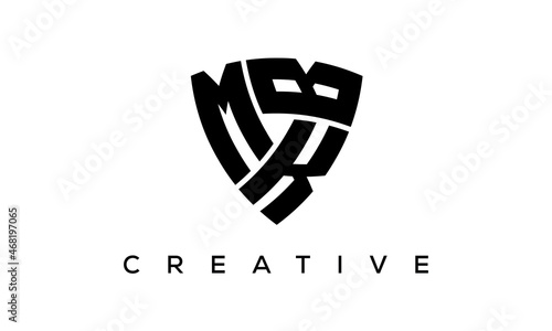 MKB letters logo, security Shield logo vector photo